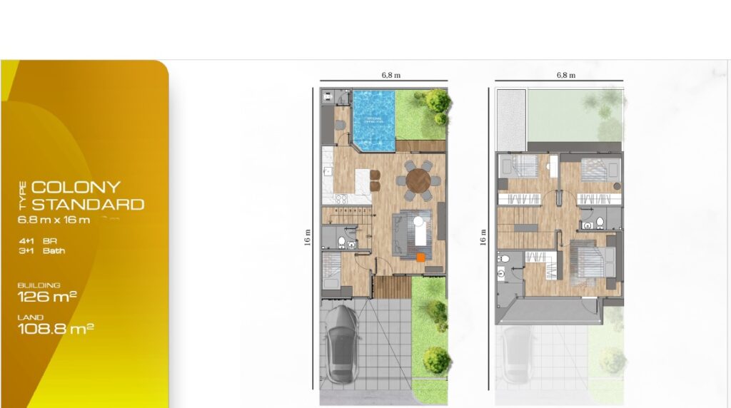 denah the colony lippo cikarang standard