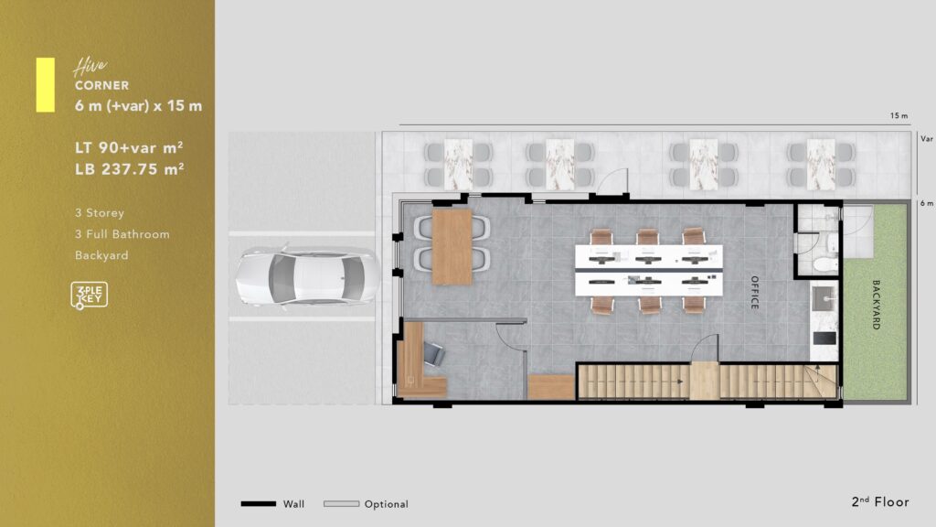 corner 2nd floor hive spark lippo cosmopolis lt2