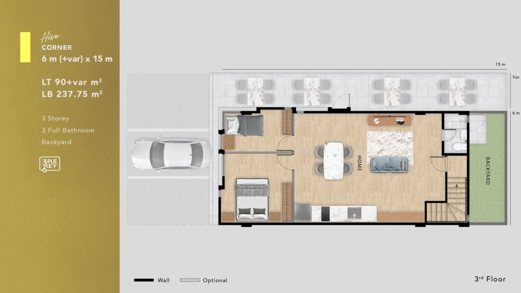 corner 3rd floor hive spark lippo cosmopolis lt3