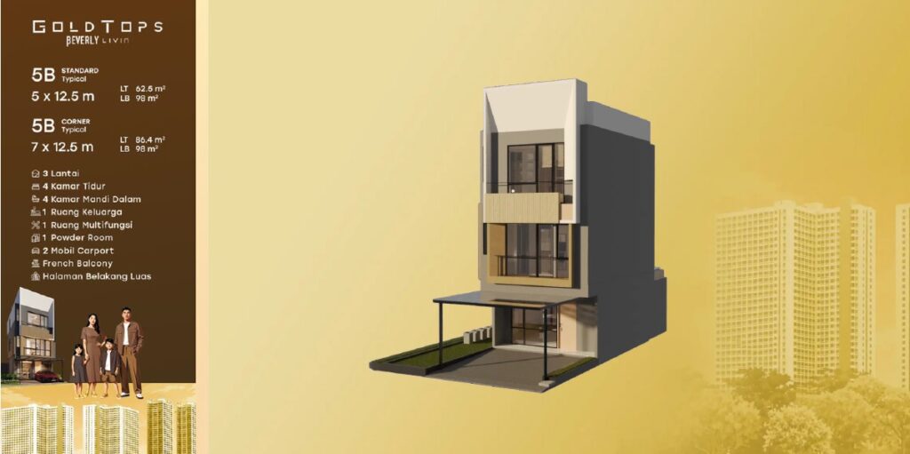 3d gold top Lippo Cikarang