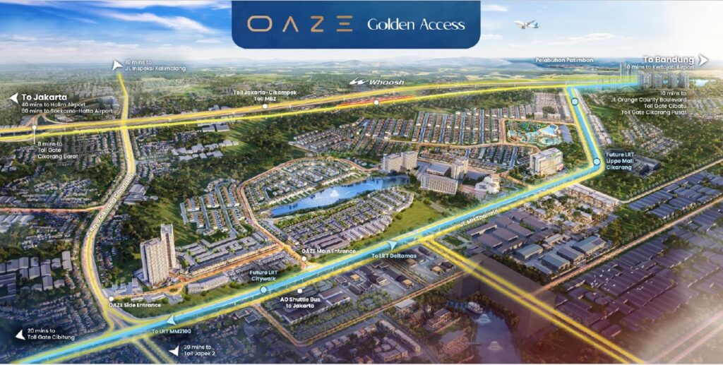cendana oaze lokasi strategis